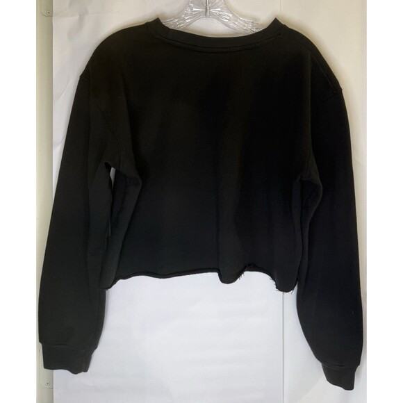 Disney Hocus Pocus XL Cropped Sweatshirt Black Sanderson Sisters Graphic - Picture 2 of 6